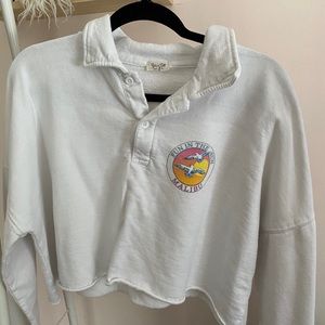 brandy melville john galt cropped sweatshirt